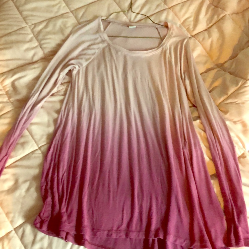 Pink Long-sleeved Hollister Blouse